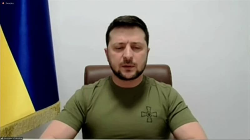 Volodymyr Zelensky projette une vidéo au Congrès américain pour dénoncer les actes des troupes russes