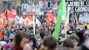 Manifestation du 5 avril contre la loi Travail à Rennes (illustration)