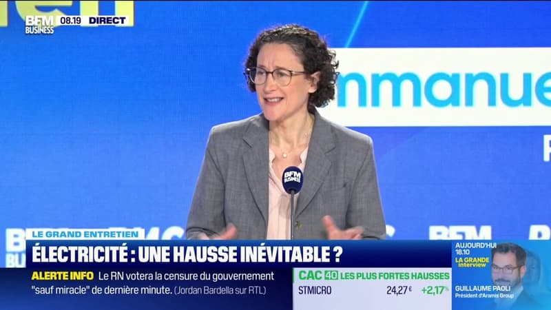 Électricité: Emmanuelle Wargon, présidente de la Commission de régulation de l'énergie, explique que 