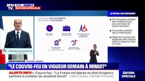 Jean Castex: "Il faudra se munir d'une attestation pour sortir après 21h (...) disponible sur le site du gouvernement" 