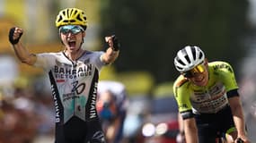 Pello Bilbao a remporté la 10e étape du Tour de France 2023 devant Zimmerman, le 11 juillet 2023