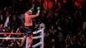 Le poids lourd britannique Tyson Fury vient de mettre KO l'Américain Deontay Wilder pour conserver son titre WBC à Las Vegas, le 9 octobre 2021