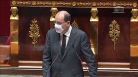 Jean Castex à l'Assemblée nationale, le 29 octobre 2020.