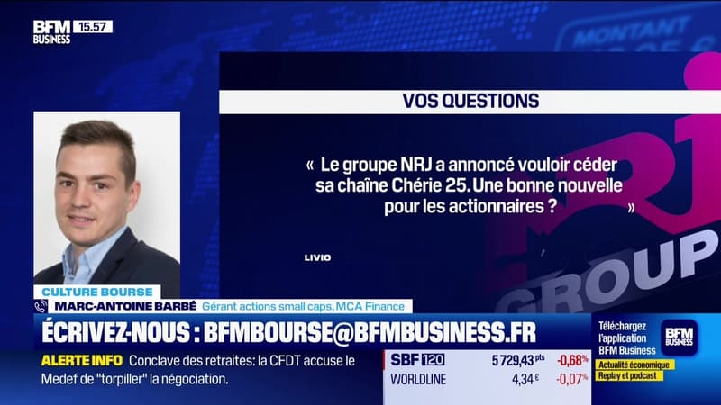 Culture Bourse : « Le groupe NRJ a annoncé vouloir céder sa chaîne Chérie 25 : une bonne nouvelle pour les actionnaires ? », par Julie Cohen-Heurton - 23/06