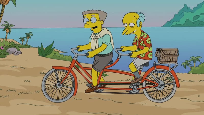 Les Simpsons - . Mr. Burns et Waylon Smithers