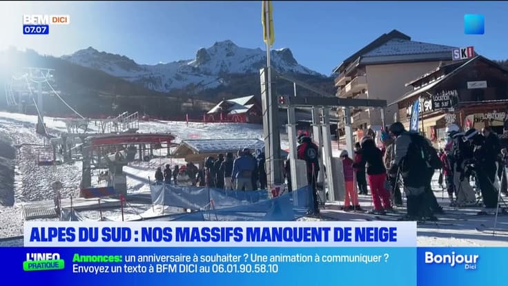 Alpes du Sud : nos massifs manquent de neige