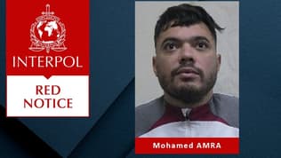 La notice rouge émise par Interpol visant Mohamed Amra