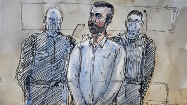 Nordahl Lelandais au procès de la petite Maëlys