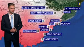 Météo Côte d'Azur: ciel voilé voire nuageux, jusqu'à 17°C à Menton