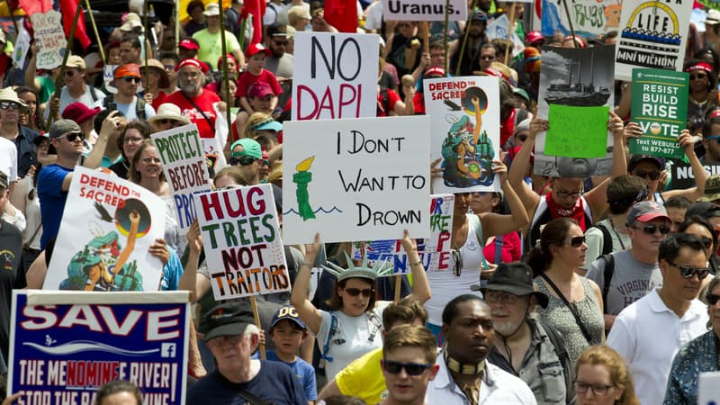 Des dizaines de milliers d'Américains se sont rassemblés ce samedi à Washington, pour une "Marche pour le climat". 