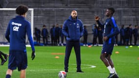 Thierry Henry avant le match amical de l'équipe de France U23 face à la Corée du Sud (0-3), le 20 novembre 2023