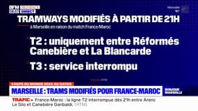 France-Maroc: des perturbations à prévoir sur le tramway marseillais ce mercredi soir