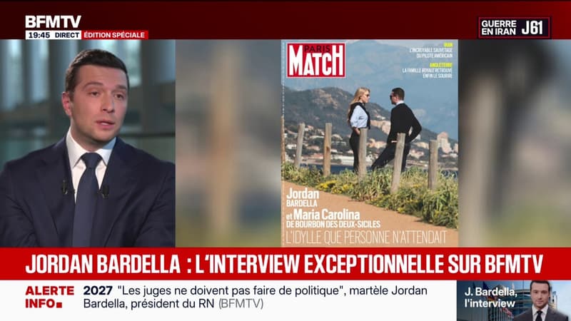 "Nous sommes heureux et amoureux": Jordan Bardella "demande à (ses) détracteurs de laisser tranquille" sa compagne Maria-Carolina de Bourbon des Deux-Siciles