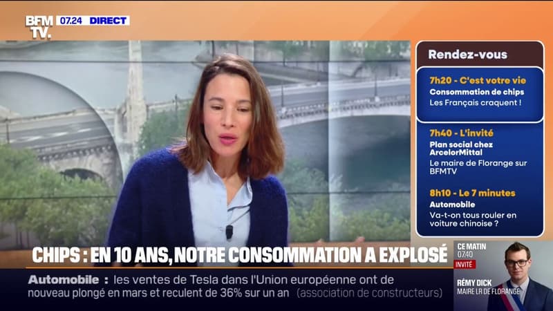 Chips: la consommation a explosé en France en 10 ans