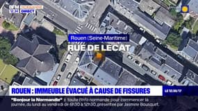Rouen: un immeuble qui menace de s'effondrer a été évacué