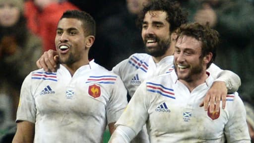 Le XV de France a gagné face à l'Ecosse (23-16) dans le Tournoi des six nations à Saint-Denis le 16 mars 2013.