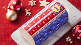 L'édition 204 de la bûche glacée de Noël aux couleurs de Lidl.