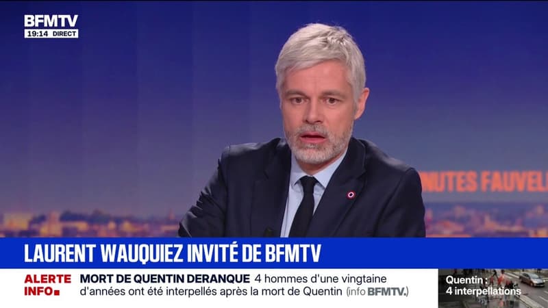 "Bruno Retailleau est légitime à porter sa candidature" pour la présidentielle de 2027, explique Laurent Wauquiez (LR)