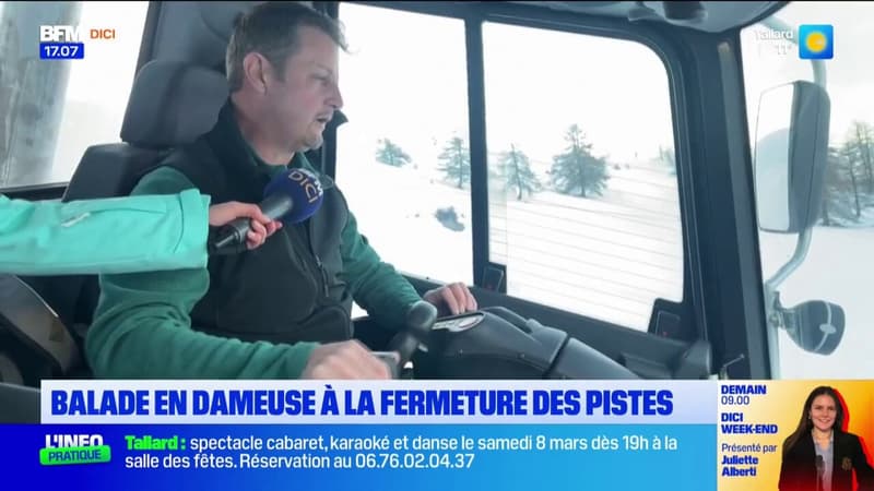 Le Sauze: le rôle des dameurs à la fermeture des pistes