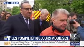 Laurent Nuñez et Franck Riester viennent d'arriver à Notre-Dame