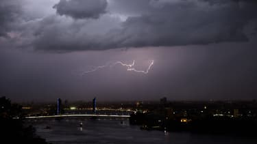 Un orage au-dessus de Bordeaux, le 8 juin 2017. (Photo d'illustration)