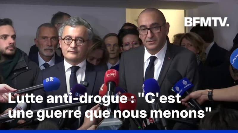 Lutte anti-drogue: la prise de parole de Laurent Nuñez et Gérald Darmanin à Marseille