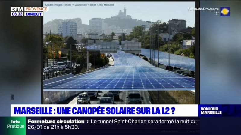Marseille: la mairie veut installer une canopée solaire sur la L2