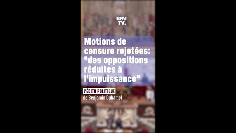 ÉDITO - Motions de censure: 