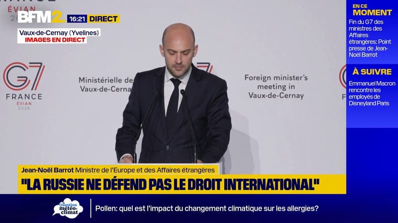 Jean-Noël Barrot dénonce les "mensonges" de Sergueï  Lavrov et accuse Moscou d’"hypocrisie"