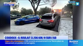 Coudoux : il roulait à 206 km/h sur l'A8