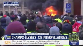 Heurts à Paris: une voiture incendiée rue de Rivoli