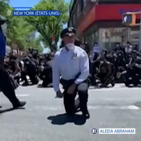Mort de George Floyd: pourquoi des policiers américains posent-ils un genou à terre en soutien aux manifestants ?