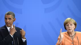 Barack Obama et Angela Merkel à Berlin le 19 juin 2013.