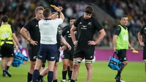 Scott Barrett exclu lors du match face à l'Afrique du Sud, le 25 août 2023.