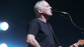 David Gilmour, guitariste et chanteur de Pink Floyd, en 2006 au Grand Rex.