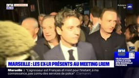 Marseille: Gabriel Attal et le président de région Renaud Muselier au meeting de soutien à Emmanuel Macron