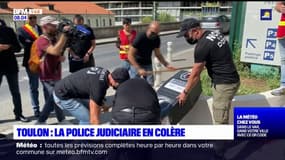 Toulon: manifestation de policiers contre la réforme de la police judiciaire