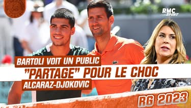 Roland-Garros : Bartoli voit un Central "partagé" pour le choc Alcaraz - Djokovic