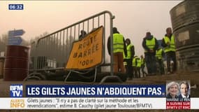 Gilets jaunes: la mobilisation continue près d'Orange