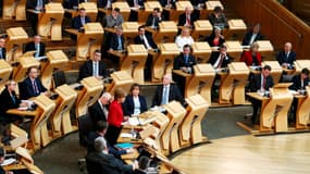 Le parlement régional écossais. 