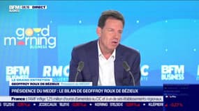 "Sur l'économie, c'est une mention bien" pour le gouvernement indique Geoffroy Roux de Bézieux, président du Medef après 5 ans de mandat au sein du Mouvement des entreprises de France
