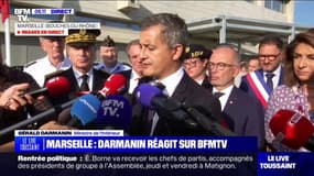 "La mort de cette victime collatérale nous touche": Gérald Darmanin s'exprime à Marseille après la fusillade cité Saint-Thys