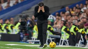 Xavi lors de Real-Barça (3-2, Liga), le 21 avril 2024