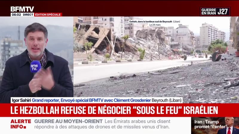 Le chef du Hezbollah dit refuser des " négociations avec l'ennemi israélien sous le feu des arme"
