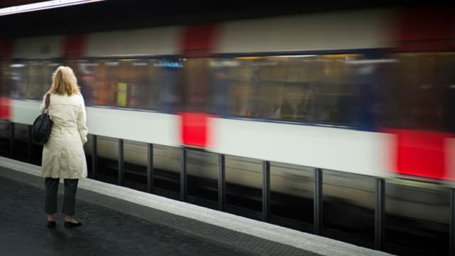 Le RER à la station Auber, à Paris. (photo d'illustration) -