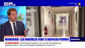 Manosque: Christophe Castaner assure que "le service des urgences ne va pas fermer" 