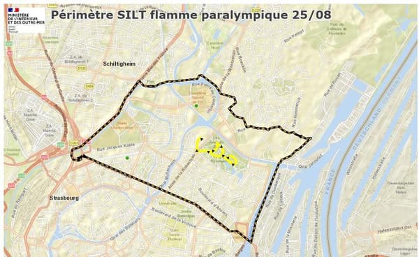 Périmètre Silt flamme paralympique Strasbourg