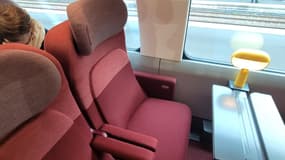 Les sièges Première classe du nouveau TGV M