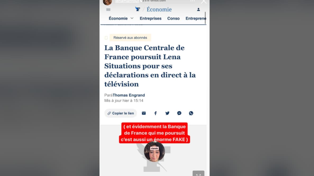 Capture d'écran de la story de Léna Situations Capture d'écran de la story de Léna Situations