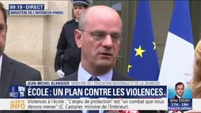 "La République, c'est la force sereine." Blanquer juge "indispensable" le soutien de l'État aux professeurs